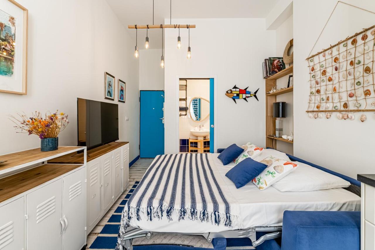 Studio Shell 26M2, 120M Vieux-Port, Clim, Wifi, Acces Autonome Avec Code Marselha Exterior foto