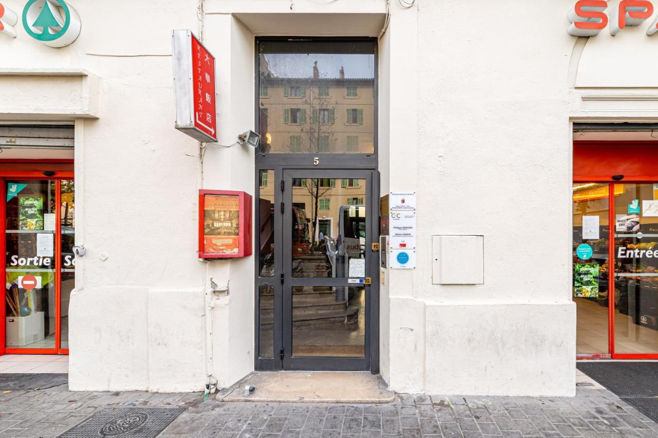 Studio Shell 26M2, 120M Vieux-Port, Clim, Wifi, Acces Autonome Avec Code Marselha Exterior foto